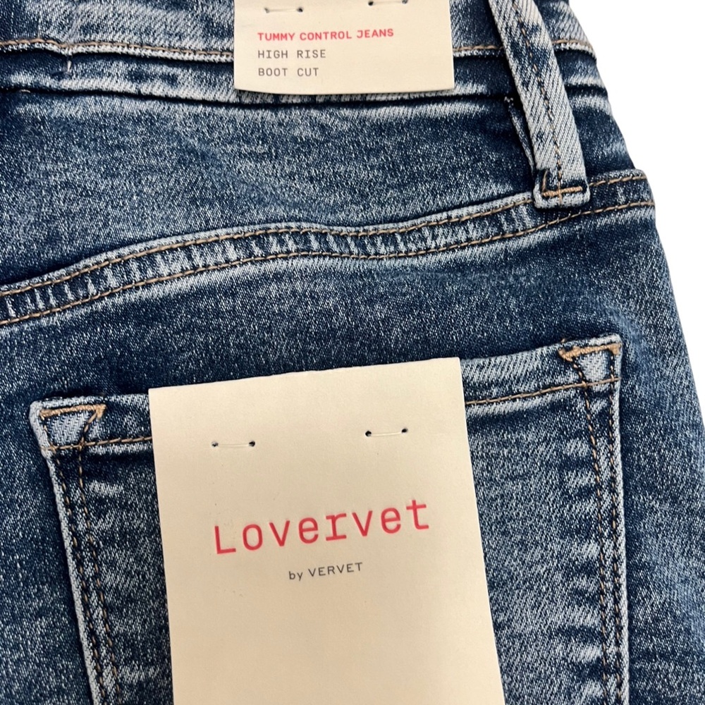 Lovervet by Vervet High Rise Boot Cut Protege Denim Jeans NWT Size 25/1. - Picture 4 of 9